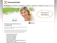 Tablet Screenshot of konsumentkredit.se